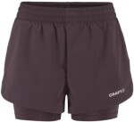 Craft Šortky s podšívkou Adv Essence 2 2in1 Short Women 1915946-499000 - Běžecké šortky CRAFT ADV Essence 2-in-1 2 - fialová Velikost textilu: M