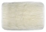 SPIRELLA Koupelnová předložka FINO bílá / Mikrovlákno / Vysoký vlas / Protiskluzová / 70 x 120 cm