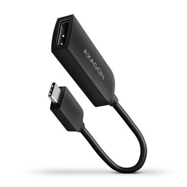 AXAGON RVC-DP USB-C - DisplayPort adaptér M-F černá / 20 cm / 4K/60Hz (RVC-DP)