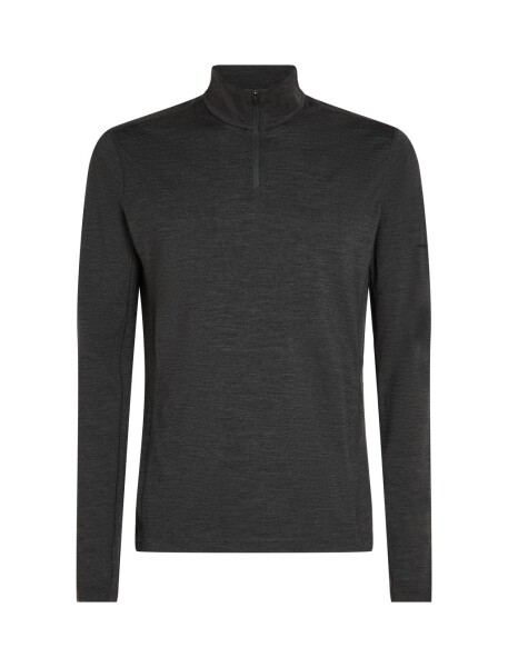ICEBREAKER Mens 200 MFine Ace LS Half Zip Mock Neck, Jet Hthr-011 (vzorek) velikost: M