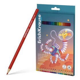 ErichKrause Kids Space Animals bezdřevé pastelky sada 18 barev
