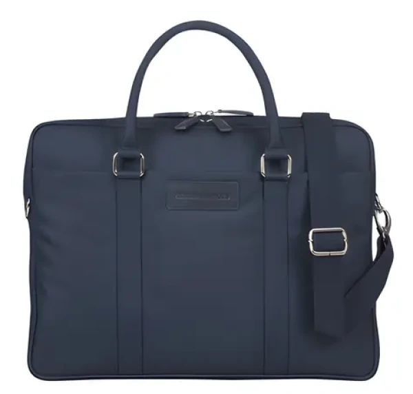 Dbramante1928 Ginza Duo Pocket PURE 16" modrá / Brašna pro notebook / až 16" / imitace kůže a polyester (BG16PLBU3323)