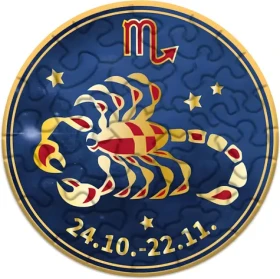 CURIOSI Kulaté puzzle Zvěrokruh: Štír
