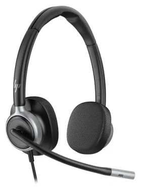HP Poly Mission 625 černá / Sluchátka s mikrofonem / USB-C / 2 m kabel / Handsfree tlačítka (C01C6AA)