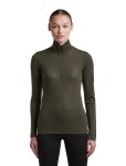 Dámské merino triko dlouhý rukáv, 1/2 zip ICEBREAKER Wmns 175 Everyday LS Half Zip, Dark Loden velikost: S