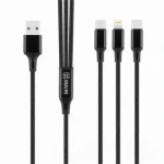 OBAL:ME 3v1 AllConnect Fast Charge USB-A/USB-C, Lightning, Micro-USB Kabel 1.2m Black (57983125485)
