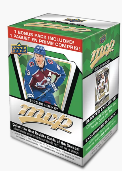Hokejové karty NHL 2025-26 Upper Deck MVP Hockey Blaster Box