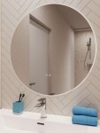 Kielle - Idolio Zrcadlo s LED osvětlením a vyhříváním, průměr 80 cm 50324061