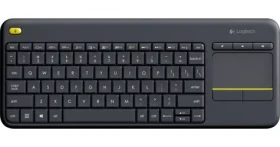 Logitech K400+ Dark / Bezdrátová klávesnice s touchpadem / CH layout / 2.4 GHz (920-007133)