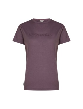 ICEBREAKER Wmns Merino 150 Tech Lite SS Tee IBStitchlin, Grey Plum velikost: XS