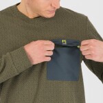 KARPOS Mesdi' Crewneck Fleece, Deep Depths/Woodl.Gray velikost: L