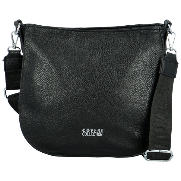 Trendy dámská koženková crossbody kabelka Candelis, černá