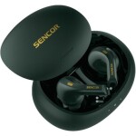 SENCOR SEP 560BT zelená / Bezdrátová sluchátka / mikrofon / Bluetooth 5.3 / dobíjecí pouzdro (8590669355488)