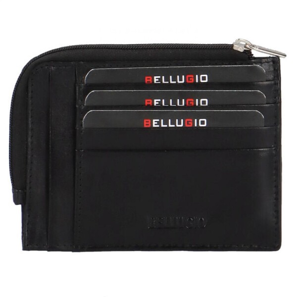 Kožené pouzdro na doklady Bellugio Olivio, černé