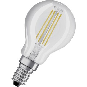 OSRAM 4058075435209 LED Energetická třída (EEK2021) E (A - G) E14 klasická žárovka 4 W = 40 W studená bílá (Ø x d) 45 mm x 77 mm 1 ks