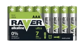Raver B79118 / Alkalická baterie AAA (LR03) / 8 ks (440410065091)