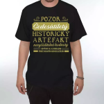 Divja Tričko Pozor Artefakt 60. narozeniny Velikost: L