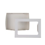 Cake star krabička na makronky nebo cukroví bílá 18 x 13 x 5 cm (na 6 kusů)