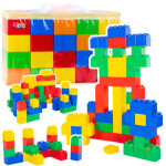 Mamido Sada velkých barevných stavebních kostek v sáčku 28,5 x 9 x 9 cm 20 kusů