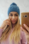 Fleecová čepice Stefania K278 denim UNI