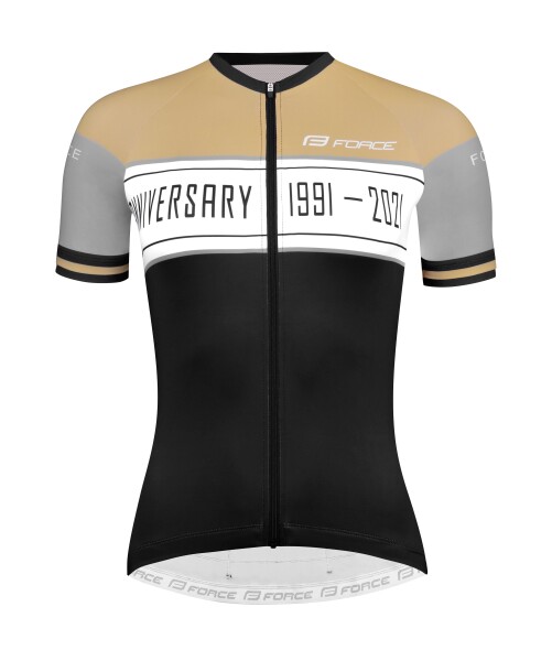 Dres FORCE ANNIVERSARY UNI kr. rukáv, černo-zlatý, velikost L (Barva černo-zlatá)