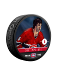 Inglasco / Sherwood Puk Guy Lapointe #5 Montreal Canadiens Souvenir Collector Hockey Puck