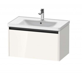 DURAVIT - Ketho.2 Umyvadlová skříňka 44x78x46 cm, 1 zásuvka, lesklá bílá K25083022220000