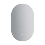 Erga Dalia, oválné LED zrcadlo 60x100cm, 3 barvy světla, zadní osvětlení, vyhřívací podložka proti zapaření, ERG-V01-Dalia-6010-CL ERG-V01-DALIA-6010-CL