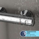 GROHE - Vitalio Start Sprchový set s termostatem, průměr 25 cm, 2 proudy, chrom 26677001