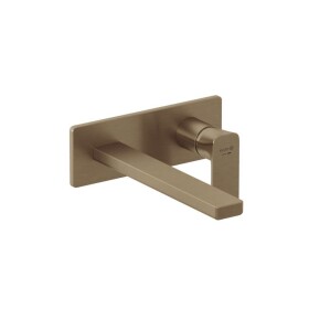 KLUDI - Renon Umyvadlová baterie pod omítku, 2-otvorová instalace, kartáčovaný bronz 42245N175