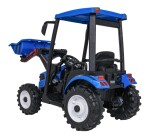 Mamido Dětský elektrický traktor MEGA D68 24V s přívěsem modrý
