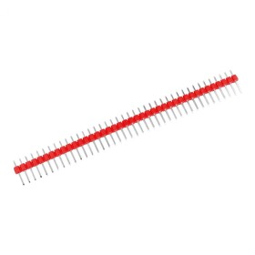 DuPont rovná kolíková liště - 40Pin, samec červená