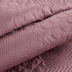 DumDekorace DumDekorace Designový přehoz na postel Boni pink Šířka: 220 cm | Délka: 240 cm Šířka: 220 cm | Délka: 240 cm