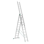 Žebřík AL, trojdílný, 3x11 příček, 7,11m, ALVE EUROSTYL 7611