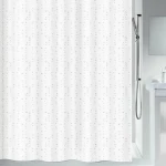 SPIRELLA sprchový závěs WET bílý / motiv kapek / 180 x 200 cm / polyester