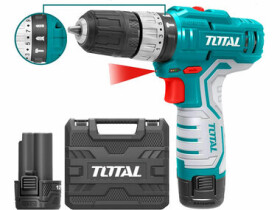 TOTAL-TOOLS TIDLI1232 / Aku vrtací šroubovák s příklepem / 12V / 1350 ot-min / 22500 bpm / 2x aku (TIDLI1232)