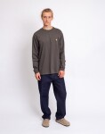Tričko Carhartt WIP L/S Chase T-Shirt Shungite / Gold