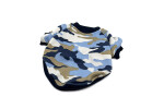 Camo maskáčová mikina pro psa Barva: Modrá, Délka zad (cm): 40, Obvod hrudníku: 44 - 54 cm