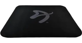AROZZI Zona Quattro Black Grey / ochranná podložka na podlahu / 116 x 116 cm / černá s šedým logem (AZ-ZONA-QTRO-BKGY)