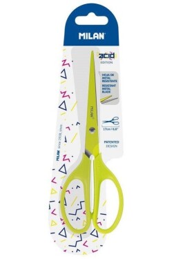 Nůžky MILAN Acid 17cm - zelené