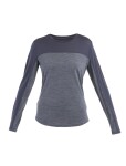 ICEBREAKER Wmns 125 Cool-Lite Sphere LS Tee CB, Graphite HTHR/Graphite/Cb (vzorek) velikost: S