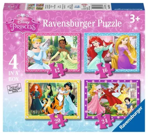 Ravensburger Disney: Kouzelné princezny 4 v 1