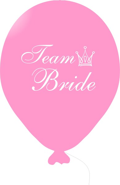 Team Bride balónek růžový