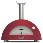 Alfa Forni Moderno 2 červená / Pec na pizzu / 500°C / 60 x 50 / na dřevo (FXMD-2P-LROA)