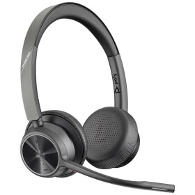 POLY Voyager 4320 Sluchátka On Ear Bluetooth®, kabelová stereo černá headset