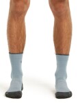ICEBREAKER Mens Mer Hike+ Light Crew, Flint Blue/Obsidian (vzorek) velikost: M