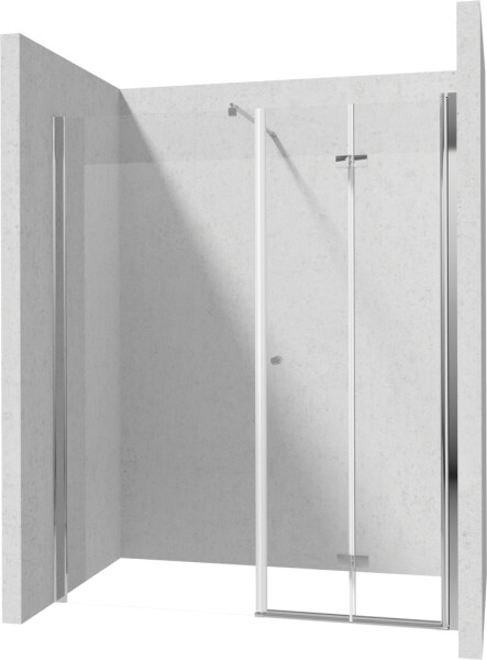 DEANTE/S - Sprchové dveře skládací 100, pevná stěna 80 KTSX043P+KTS_038P+KTS_011X KERRIA/0045