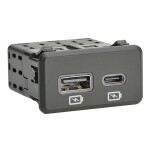 Schlegel Vestavný konektor USB 2.0 typ A, dvojitý zásuvka, vestavná RRJ_2USB 2x USB zásuvka typu A ⇔ 2 x USB zástrčka typu A RRJ_