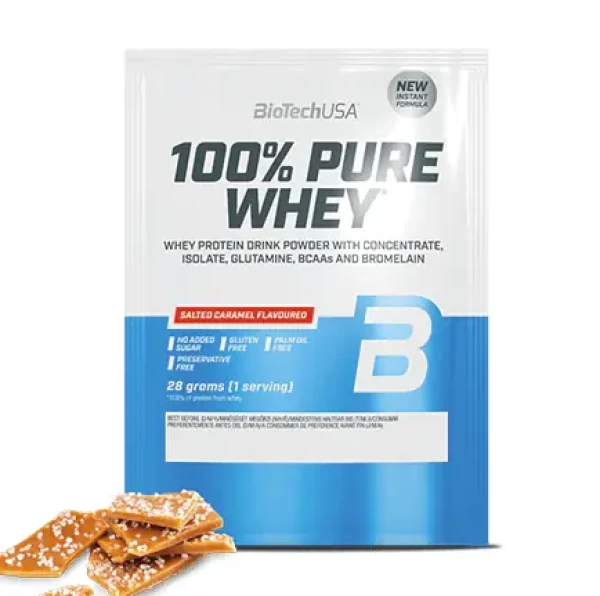 BioTech 100% Pure Whey 28 g salted caramel (13341)