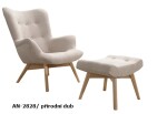 Křeslo Pik 2828 a podnožka Provedení: Křeslo + podnožka, Nožičky: Rustikál, látka: AN 2828